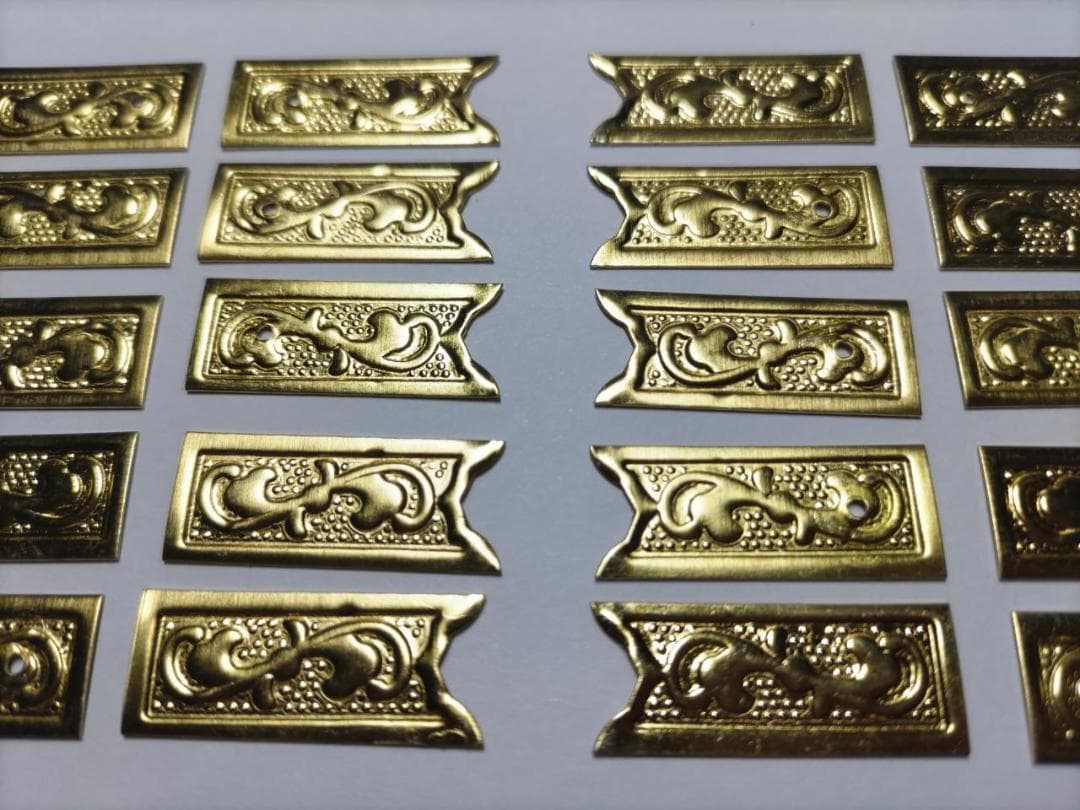 ★☆26ｍｍｘ 100枚【唐草真鍮金具】 神輿、山車、祭り、飾り真鍮金具