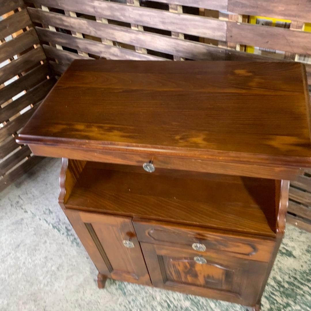 I651 現状品 Karimoku カリモク コロニアル 電話台 サイドチェスト