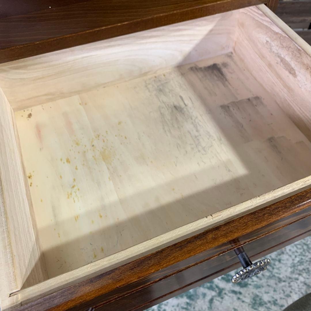 I651 現状品 Karimoku カリモク コロニアル 電話台 サイドチェスト