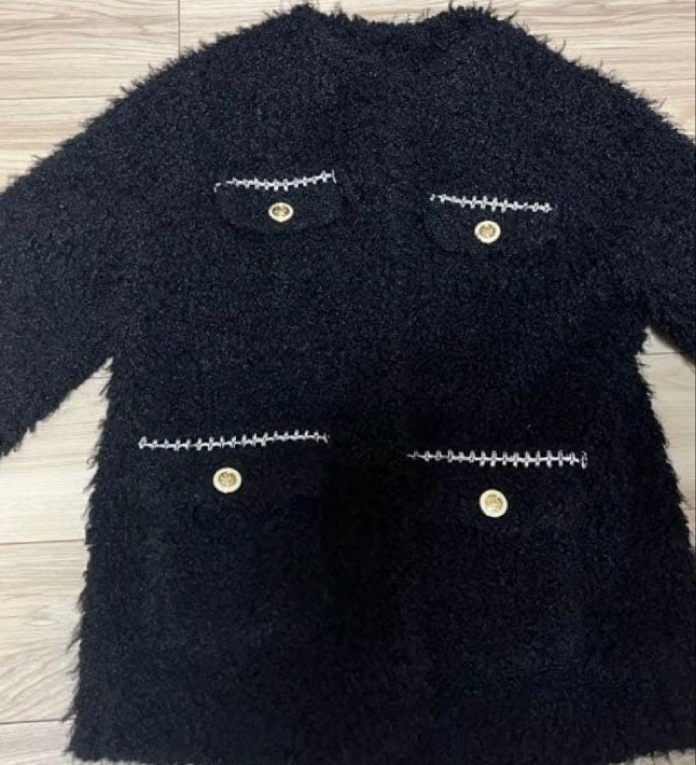  Faux Fur Coat Herlipto Black Sサイズ