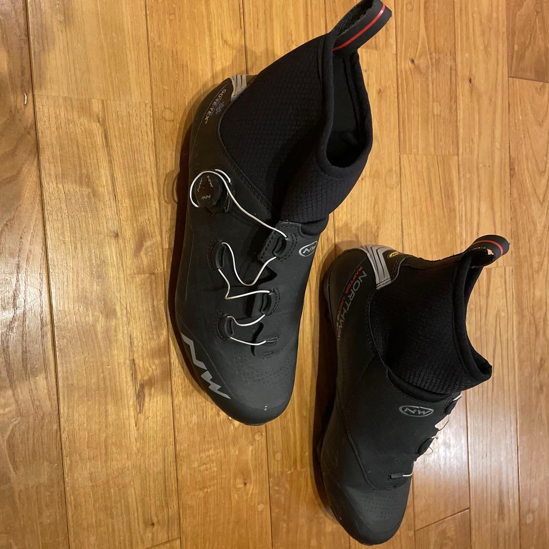 27cmノースウェイブ　ゴアテックス　SPDシューズ　ロードバイク　冬用