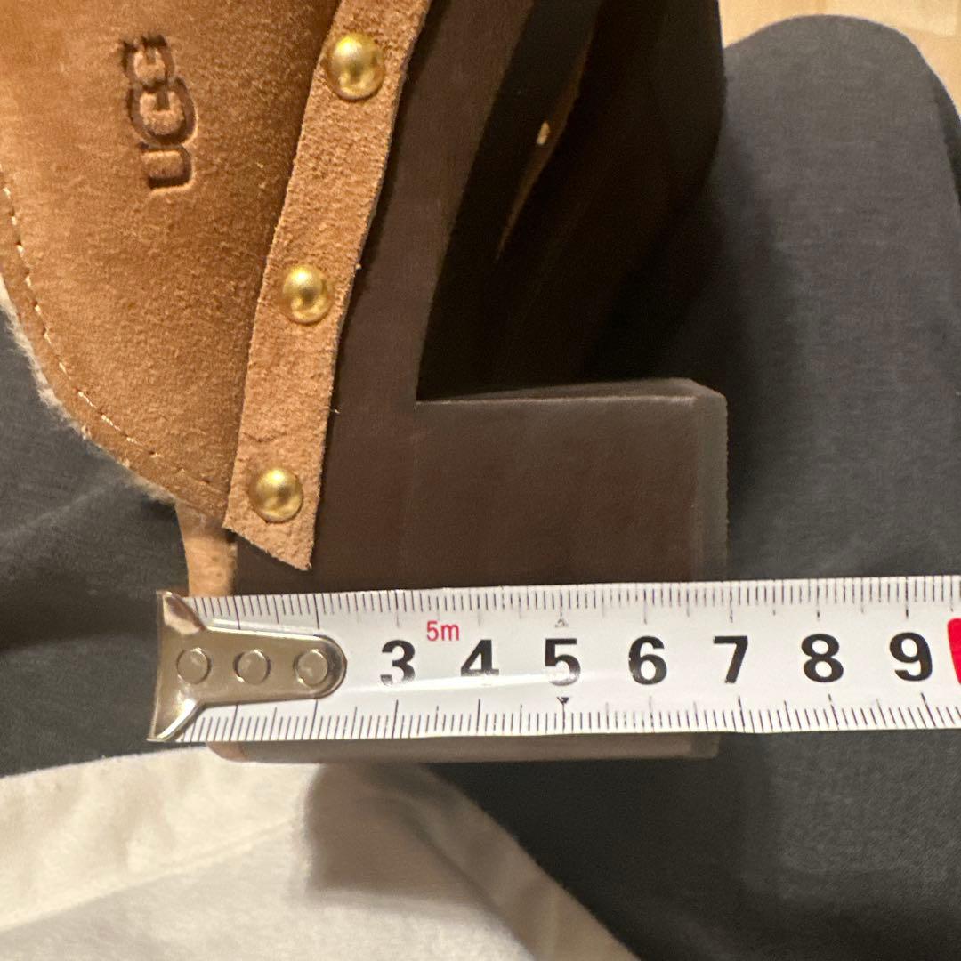 値下げ⭐︎UGG⭐︎アグ⭐︎ブラウンファー⭐︎クロッグサンダル　サボ/ヒール/24cm