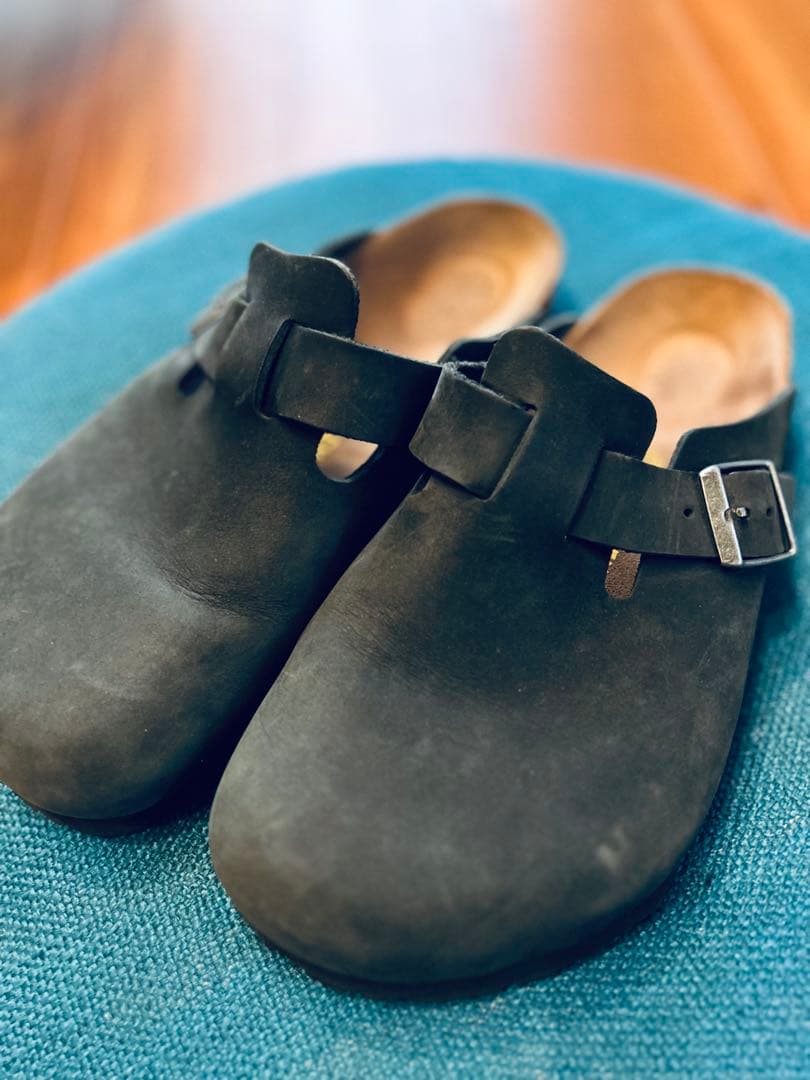 BIRKENSTOCK ダークグレー ボストン サンダル 41