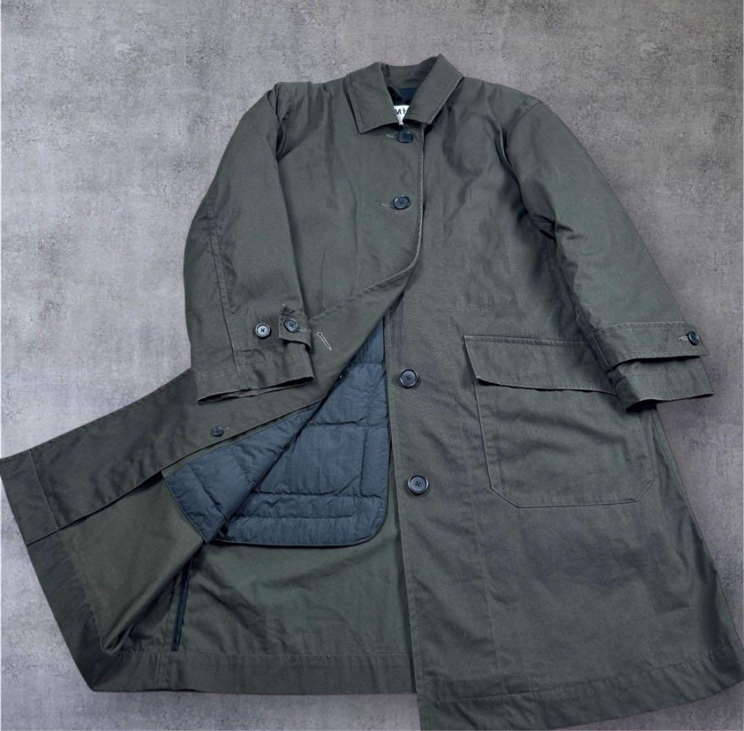 MHL. 近年 マーガレットハウエル ロングステンカラーコート ダウンライナー付