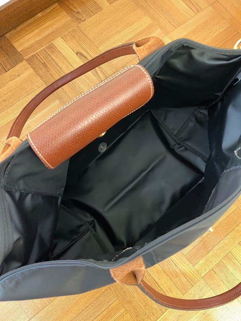 ロンシャン　ルプリアージュ　ショルダーバッグL ブラック