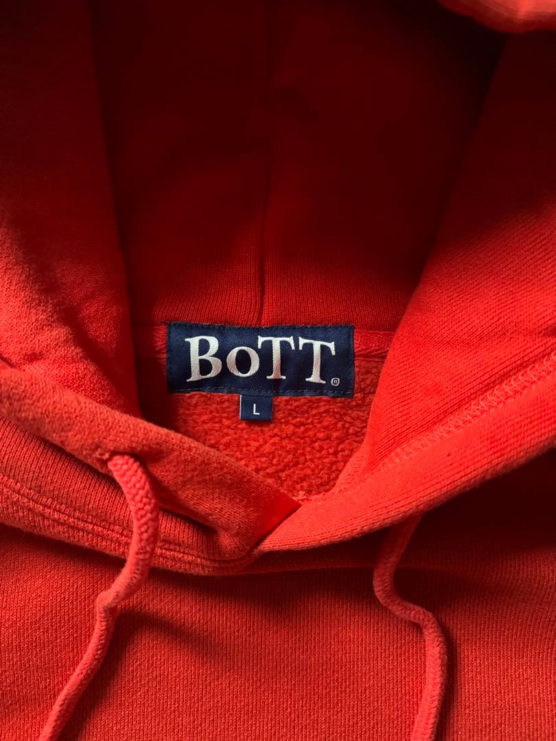 BoTT チェック柄ロゴ パーカー Lサイズ 希少カラー