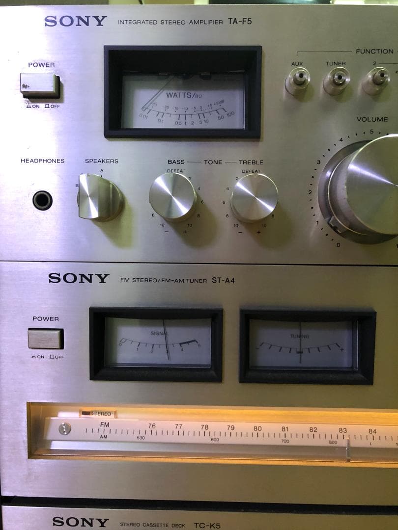 ★ SONY TA-F5、ST-A4、TC-K5、SS-V4、カセットデッキ他