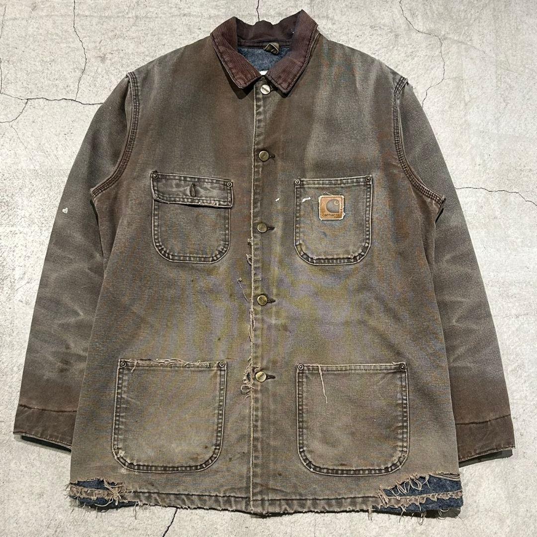 雰囲気◎　カーハート　ミシガンチョアコート　carhartt　M ブラウン
