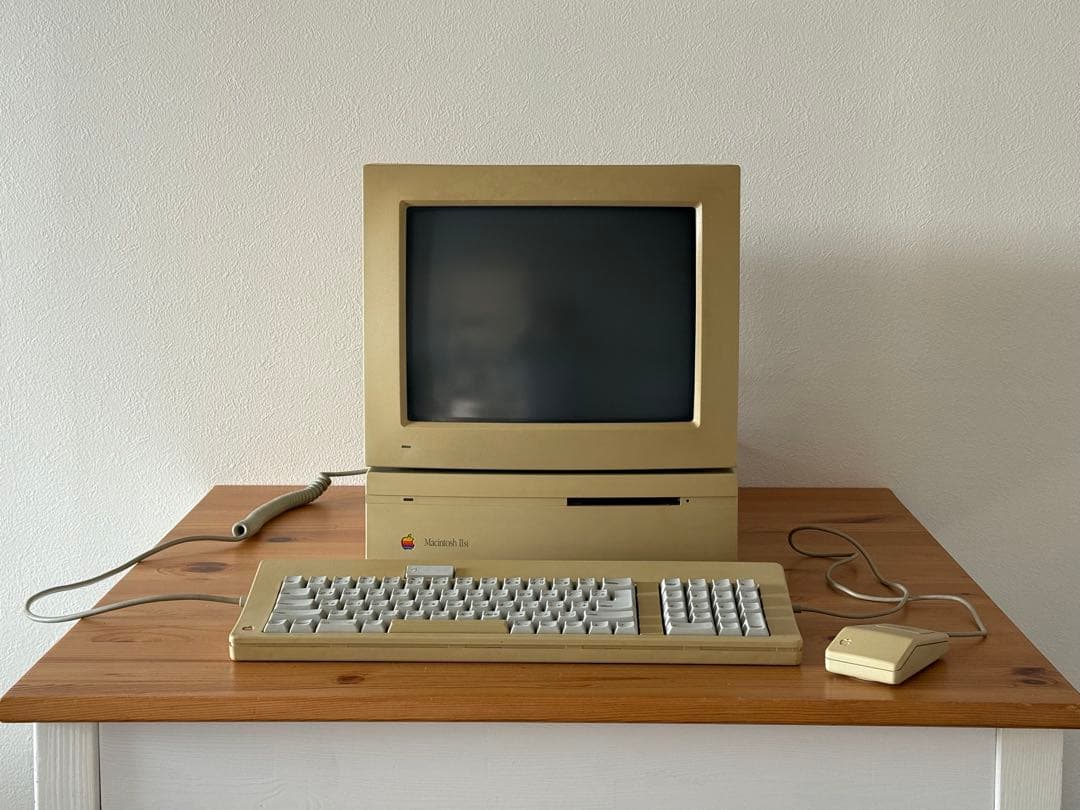 Macintosh IIsi ジャンク品　12”モニター　キーボード・マウス付き