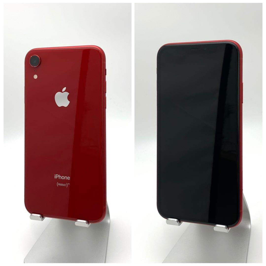 B 100% iPhone XR 64 GB SIMフリー レッド 本体