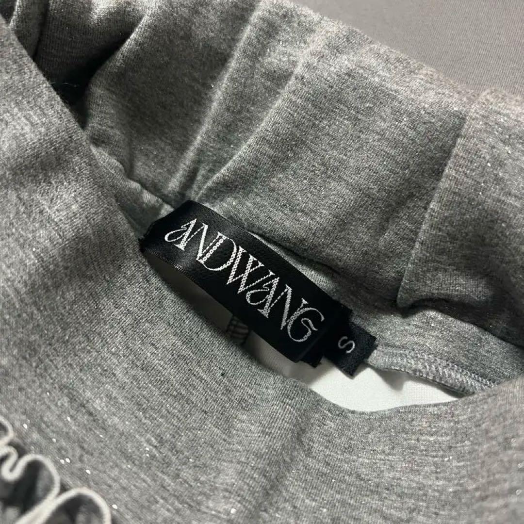 スカート ANDWANG Kirakira frill mini skirt