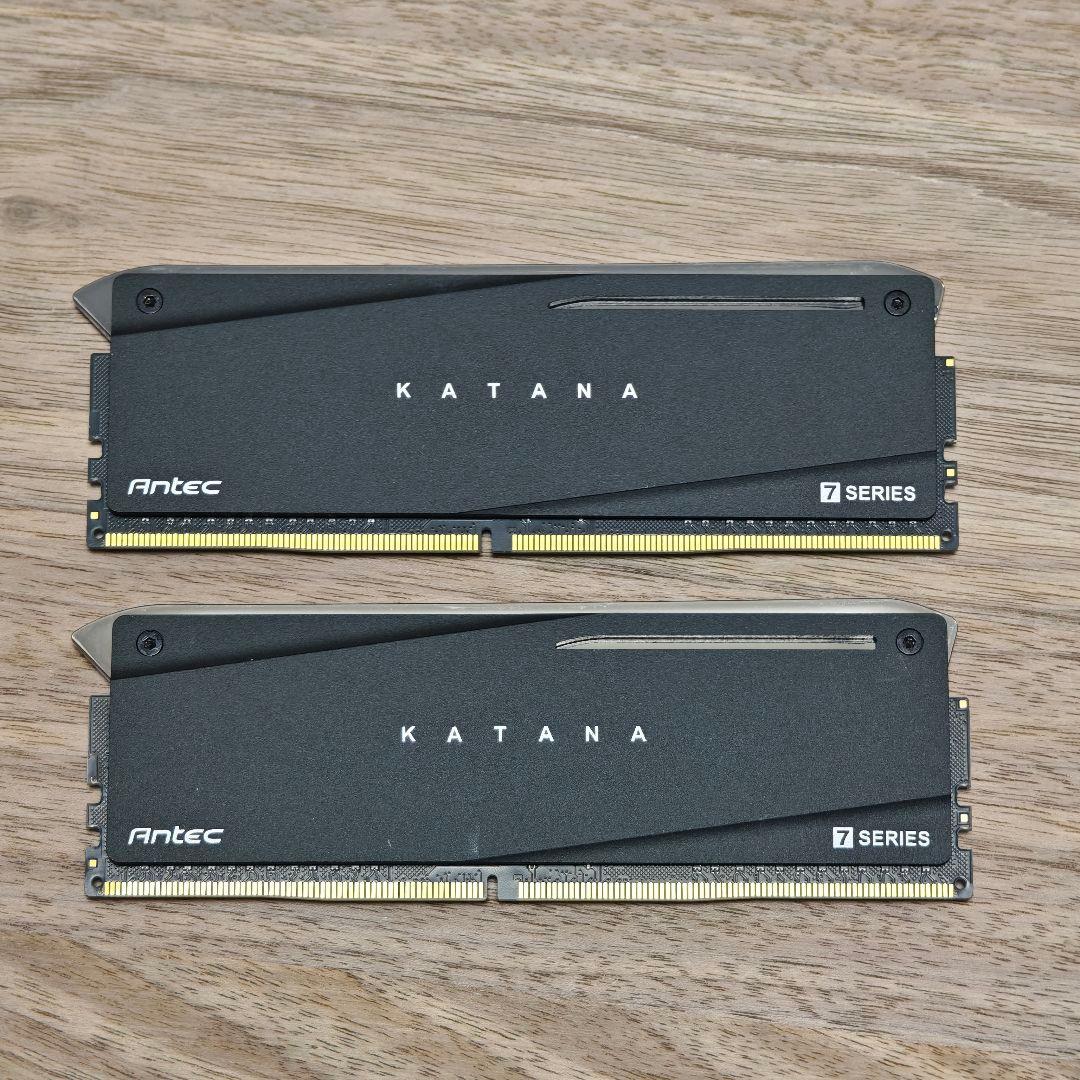 Antec KATANA DDR4-3600 8GBメモリ×2