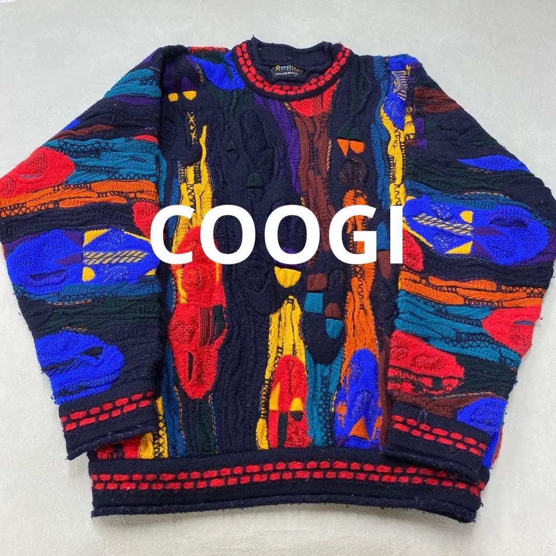 N311◯ COOGI クージー 3Dニット カラフルニットMサイズ