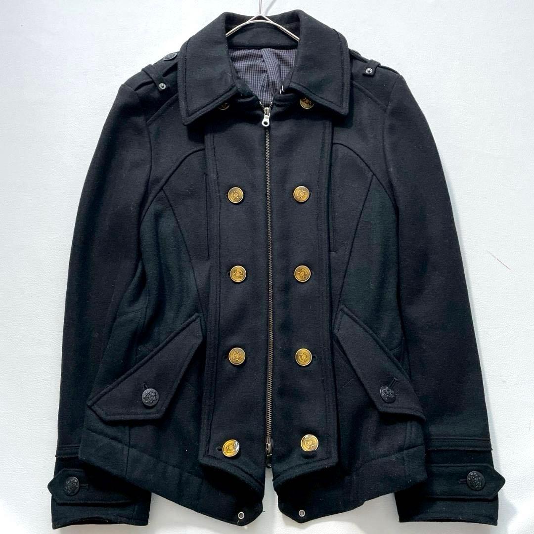 【だう】PPFM　金ボタン ナポレオンジャケット y2k ブラック S