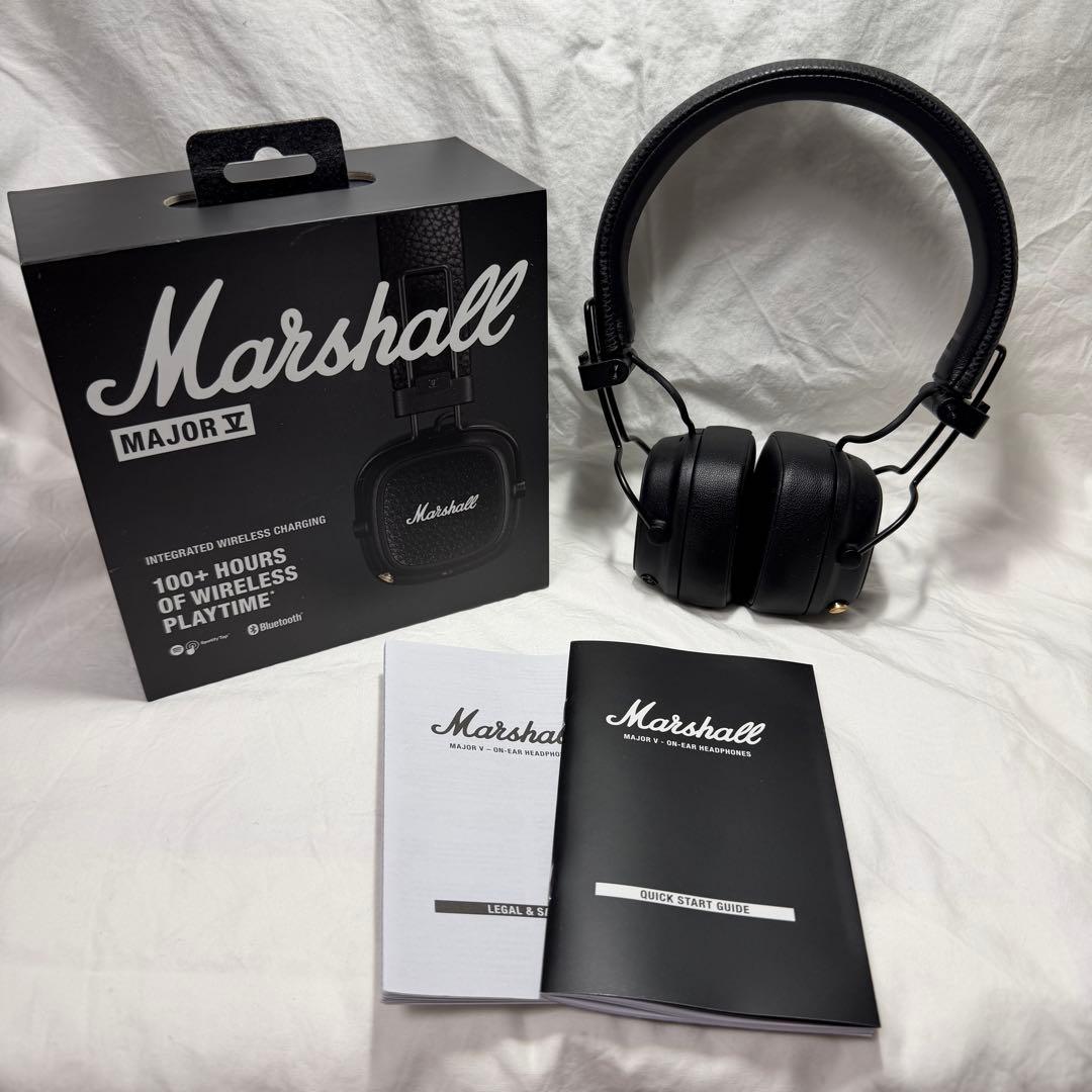 Marshall ワイヤレスヘッドホン Major Ⅴ ブラック