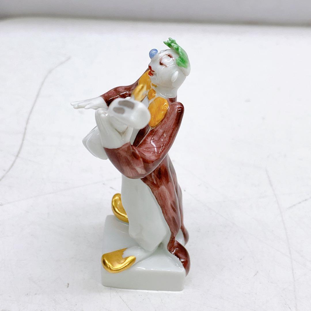 6AAM8 極美品 マイセン マイセン人形　60658 クラウン ギター ピエロ