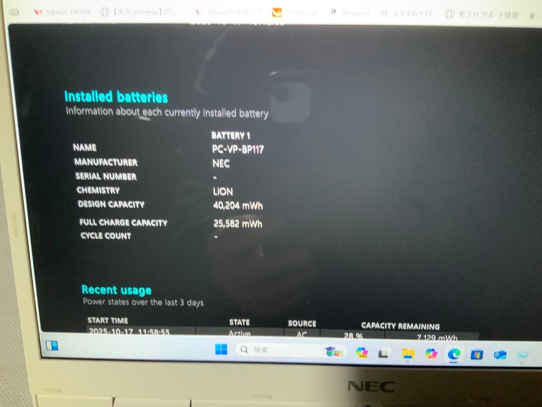 Windowsノート本体 NEC PC-GN10R89AA
