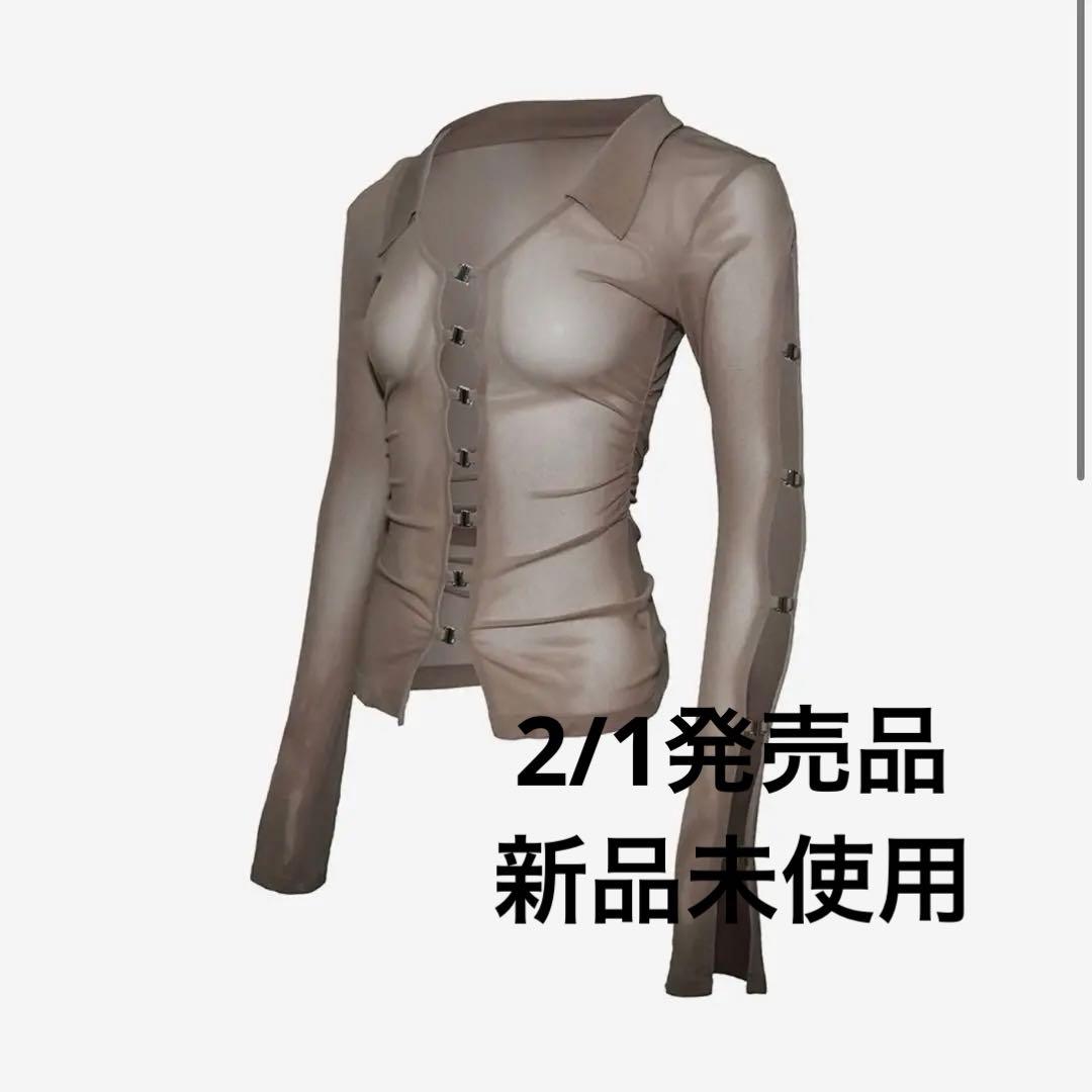 トップス meltthelady sheer hook tops