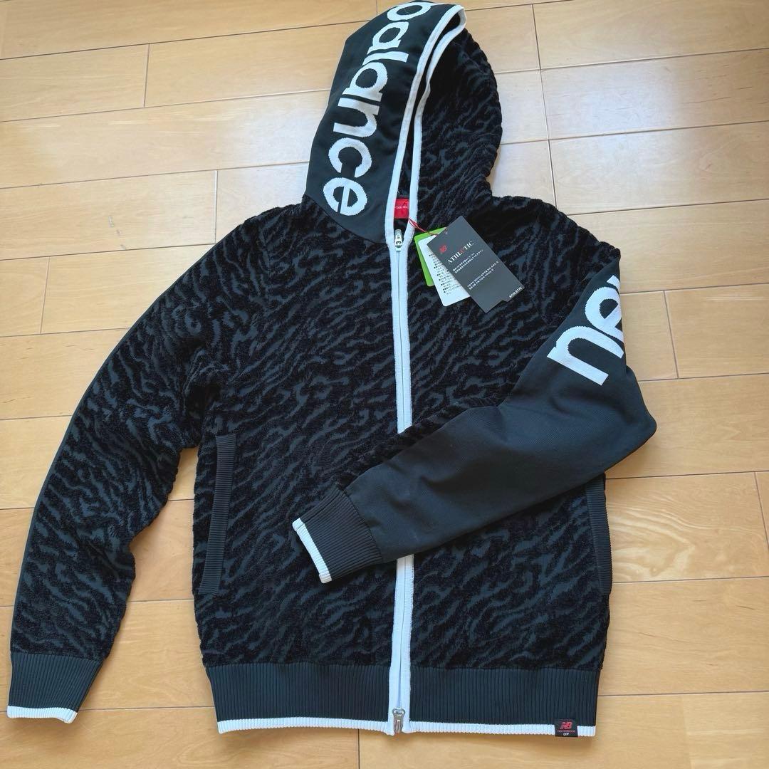 新品⭐️New Balance ニューバランス⭐️ゼブラ柄フルジップフーディ黒