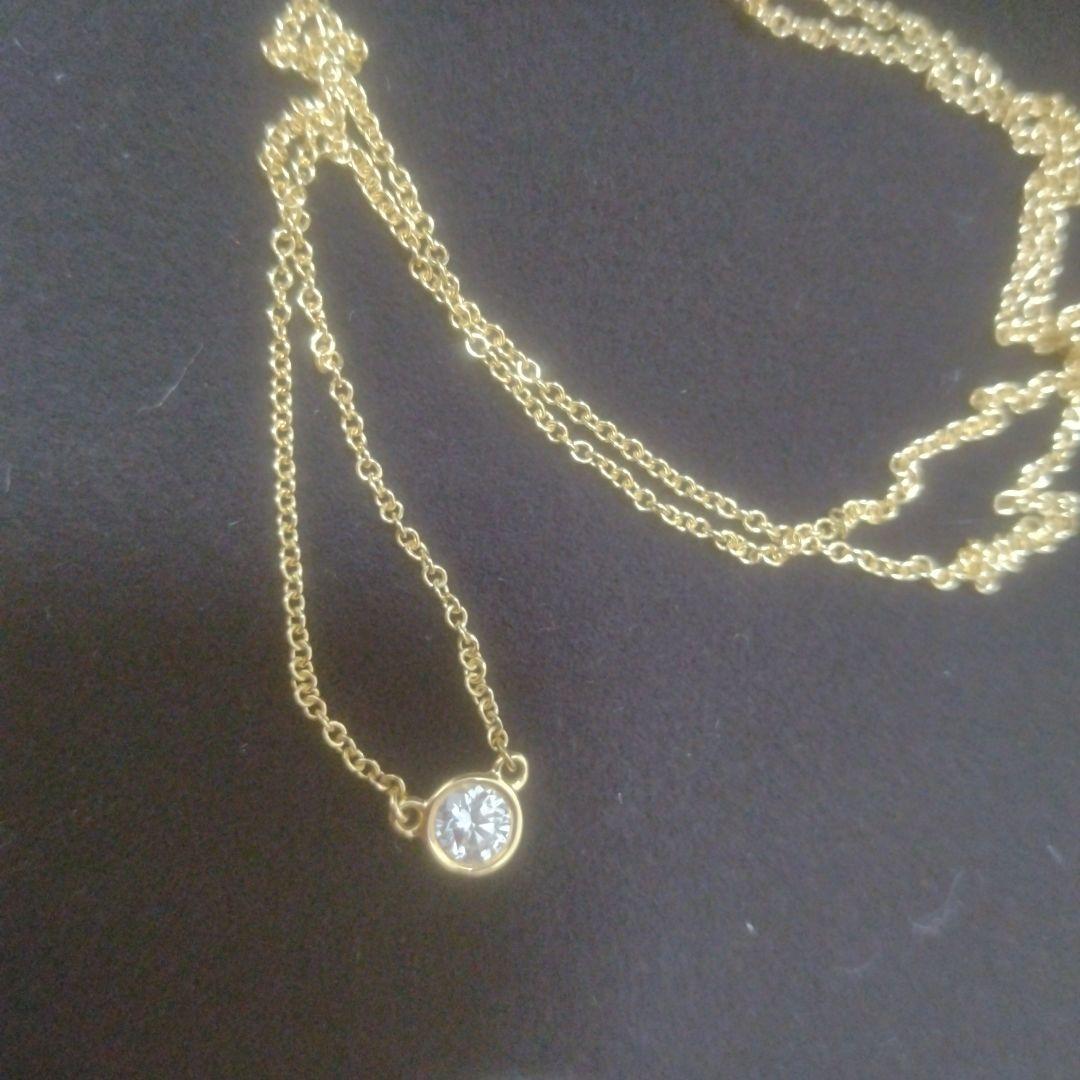 ひ*な様 ティファニー バイザヤード ダイヤ ネックレス K18 ゴールド 定価