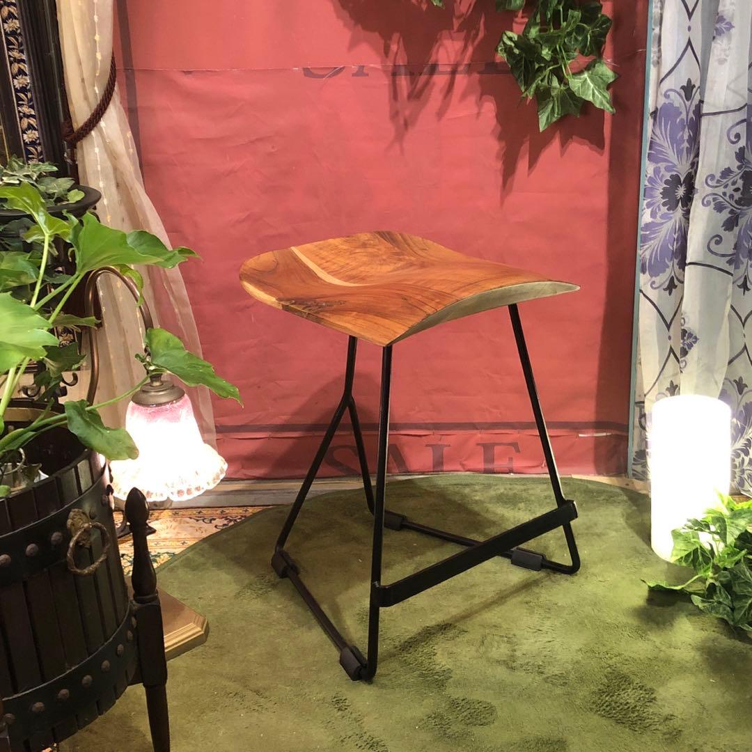 インダストリアル系　アカシアソリッド鉄脚　MASARAスタイル