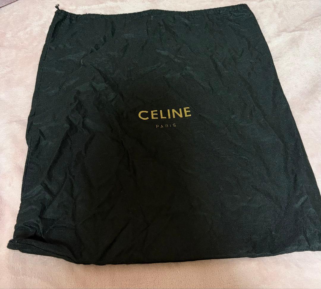 オールドセリーヌ CELINE ボリード レザー ハンドバッグ 黒 ブラック