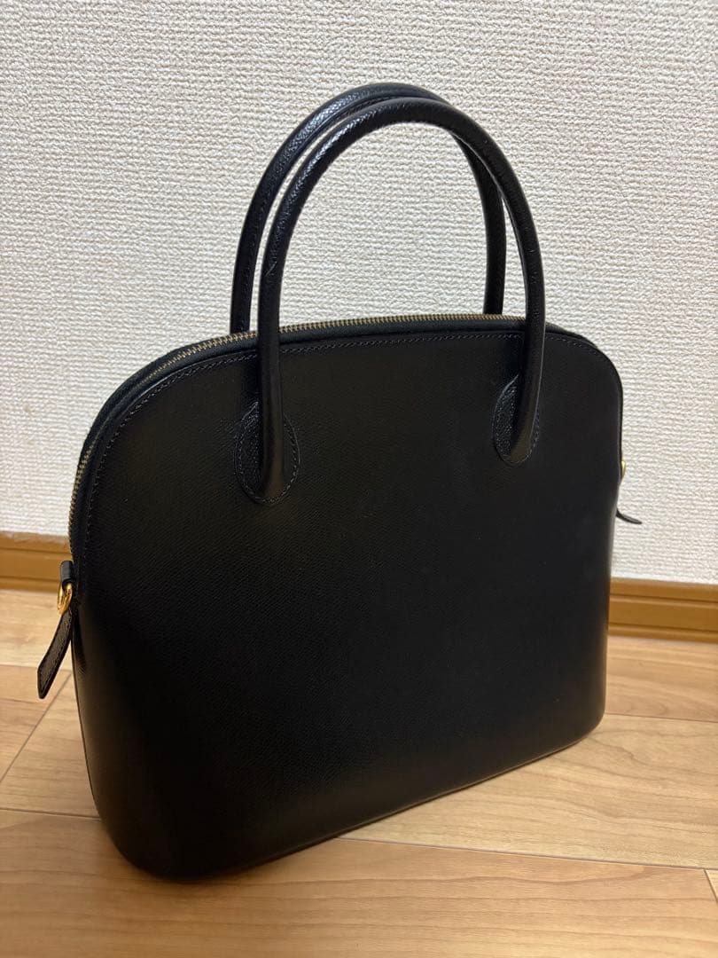 オールドセリーヌ CELINE ボリード レザー ハンドバッグ 黒 ブラック