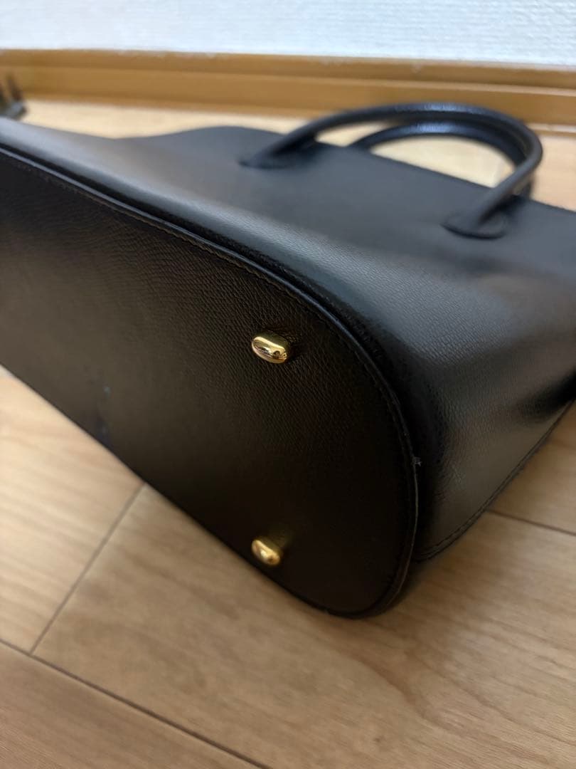 オールドセリーヌ CELINE ボリード レザー ハンドバッグ 黒 ブラック