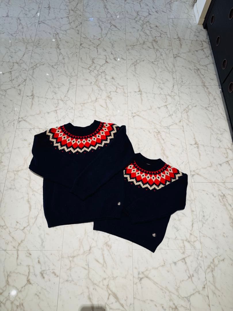 ノルディック柄 セーター パンツセット 130cm、150cm