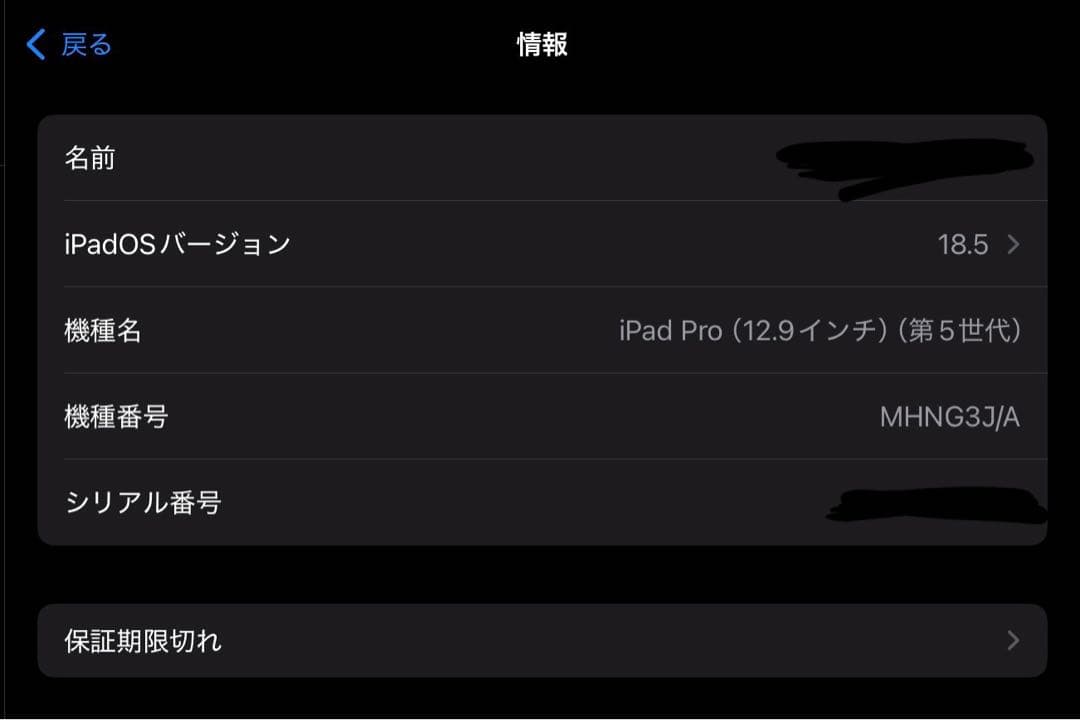 iPad Pro 12.9 inch M1 第5世代 2021年 128GB