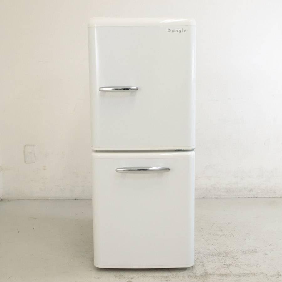 レトロ調 2ドア 冷蔵庫 e angle 149L ANG-RE151-A1