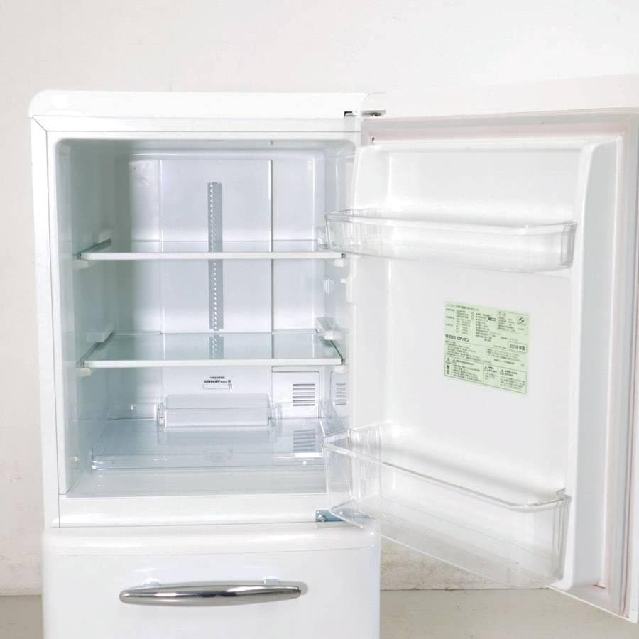 レトロ調 2ドア 冷蔵庫 e angle 149L ANG-RE151-A1