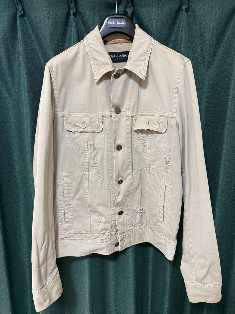 Dolce & Gabbana ベージュデニムジャケット