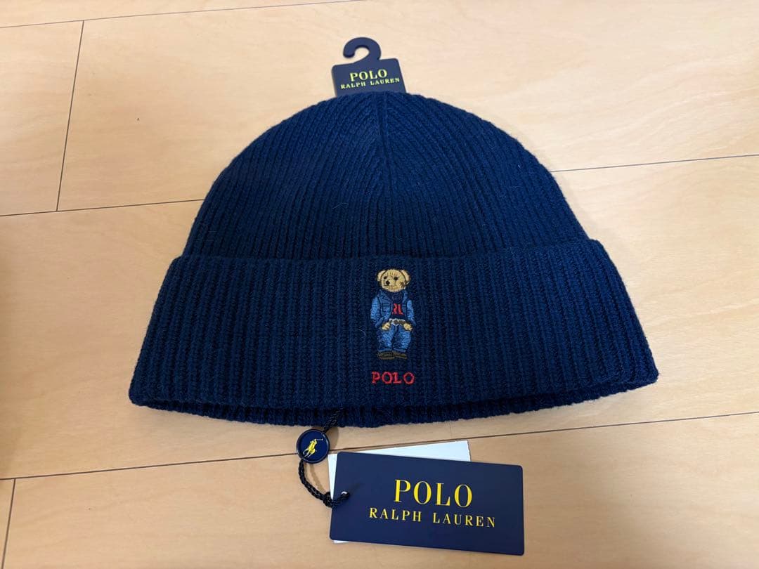 Polo Ralph Lauren ベア刺繍 ニット帽