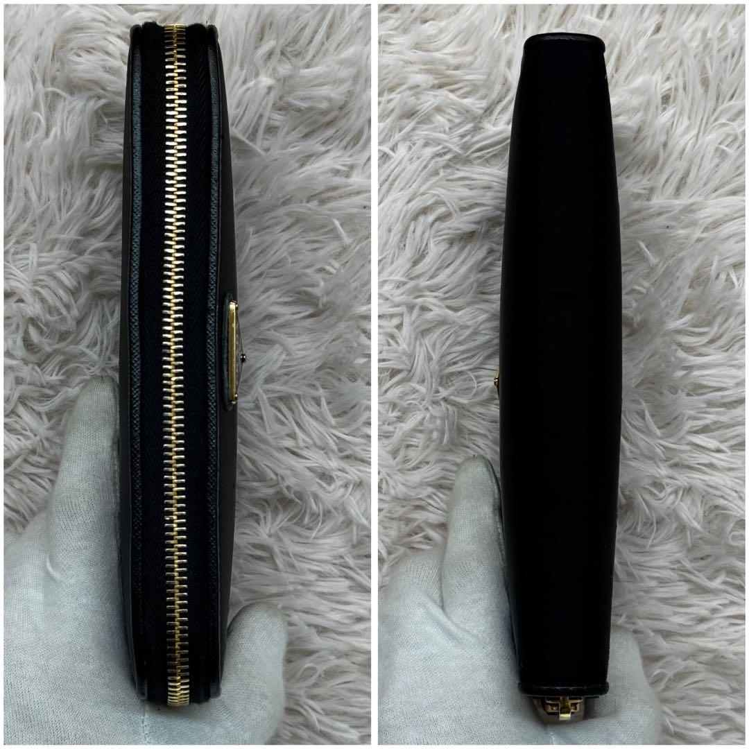 現行 美品✨プラダ トライアングルロゴ サフィアーノ ナイロン 長財布