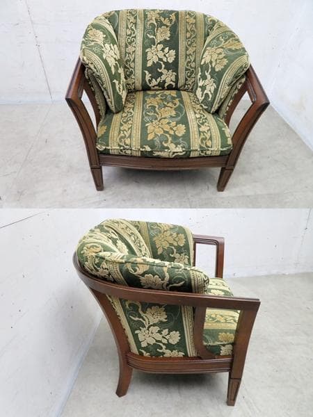 美品■マルニ■ロイヤル■シャルル アームチェア■1人掛けソファ■金華山■31万円