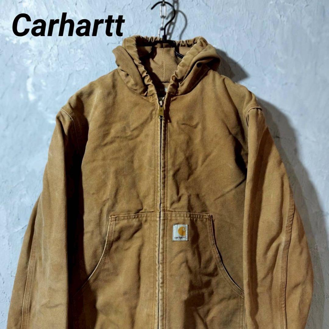 カーハート　アクティブジャケット　キッズ　ユースXL ダックジャケットベージュ.