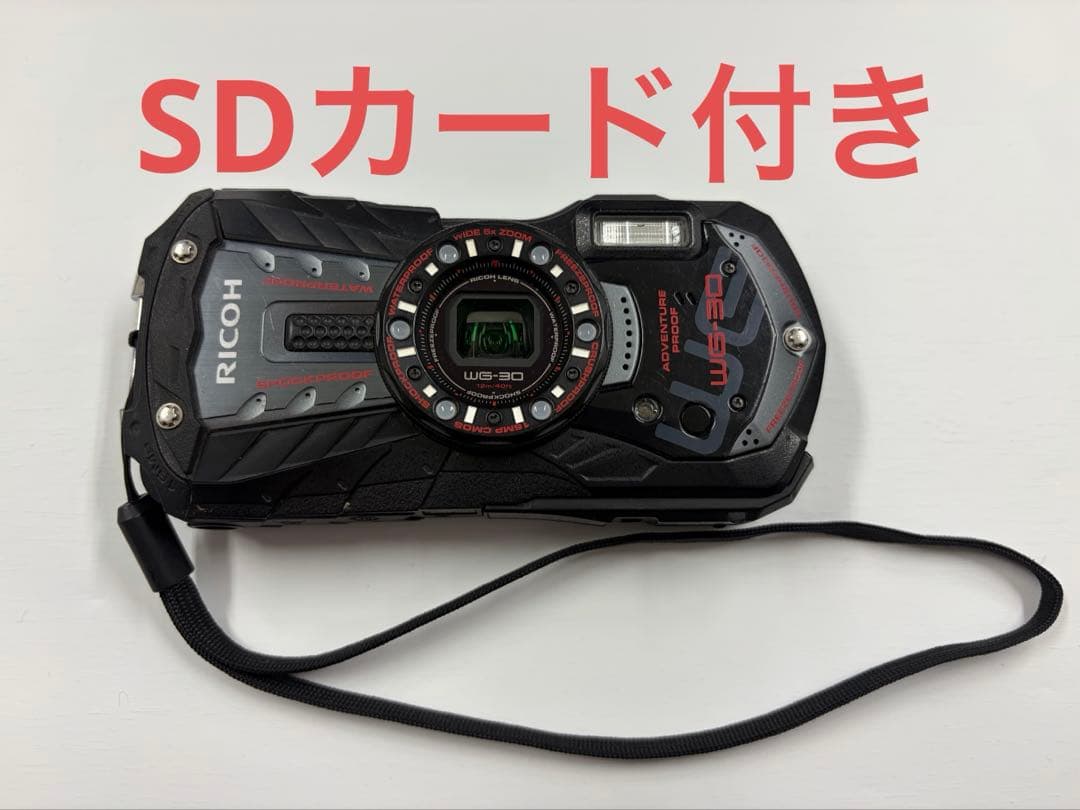 【SDカード付き】RICOH WG-30 ブラック 本体