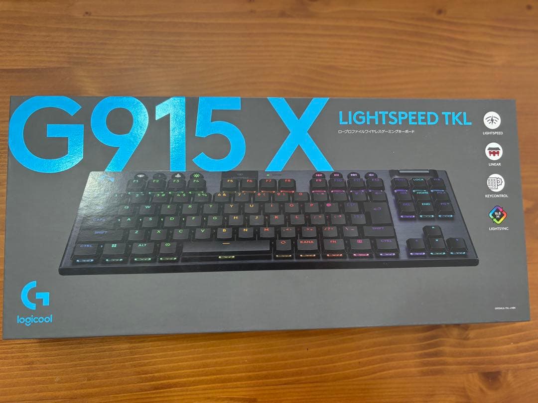 極美品 G915 X LIGHTSPEED TKL 赤軸 リニアブラック