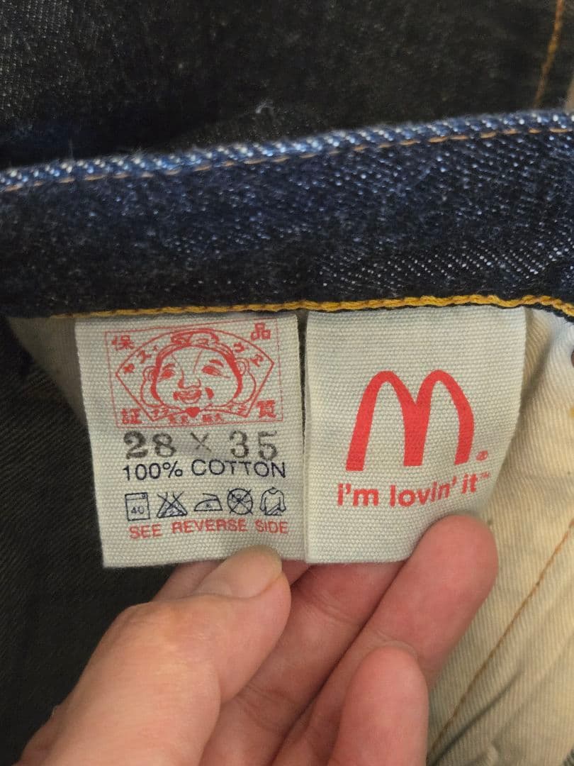 テリー　新品未使用　EVISU × マクドナルドコラボ　w28