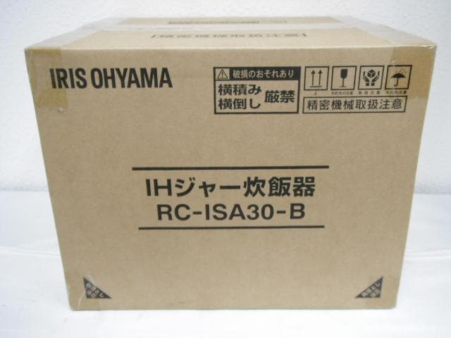 未使用品 アイリスオーヤマ IHジャー炊飯器 RC-ISA30-B