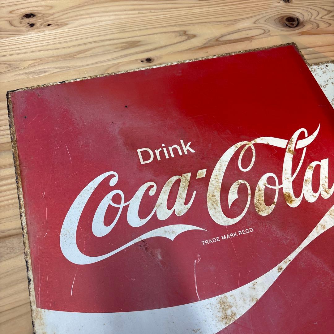 昭和レトロ　コカコーラ　ホーロー看板　当時物