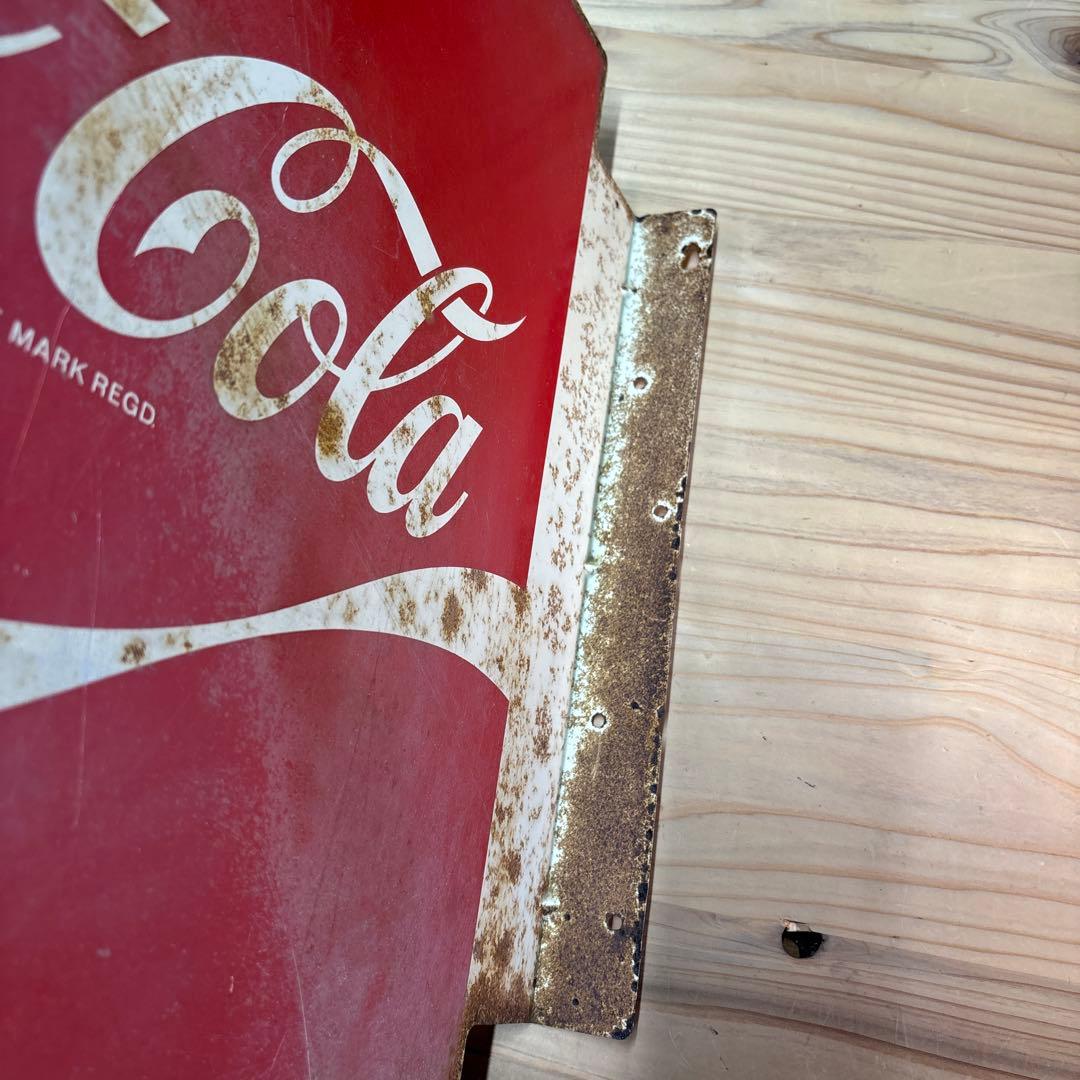 昭和レトロ　コカコーラ　ホーロー看板　当時物