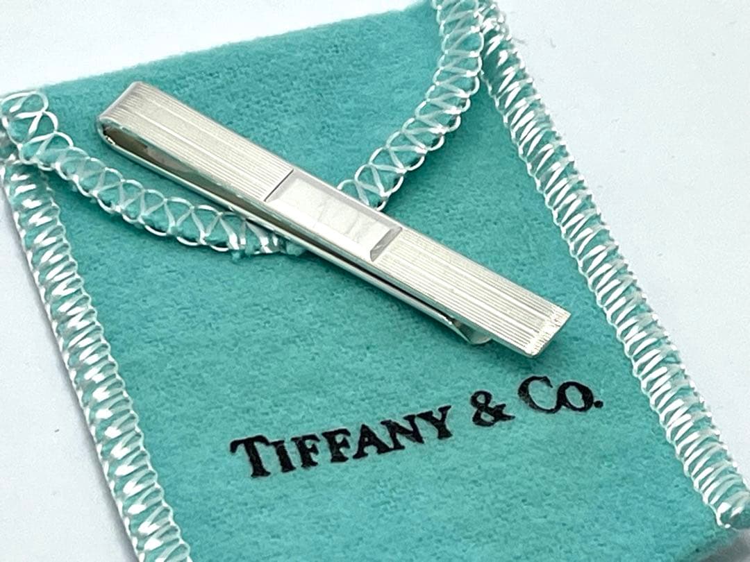 h812 ティファニー　エンジンターン　マネークリップ　シルバー　925