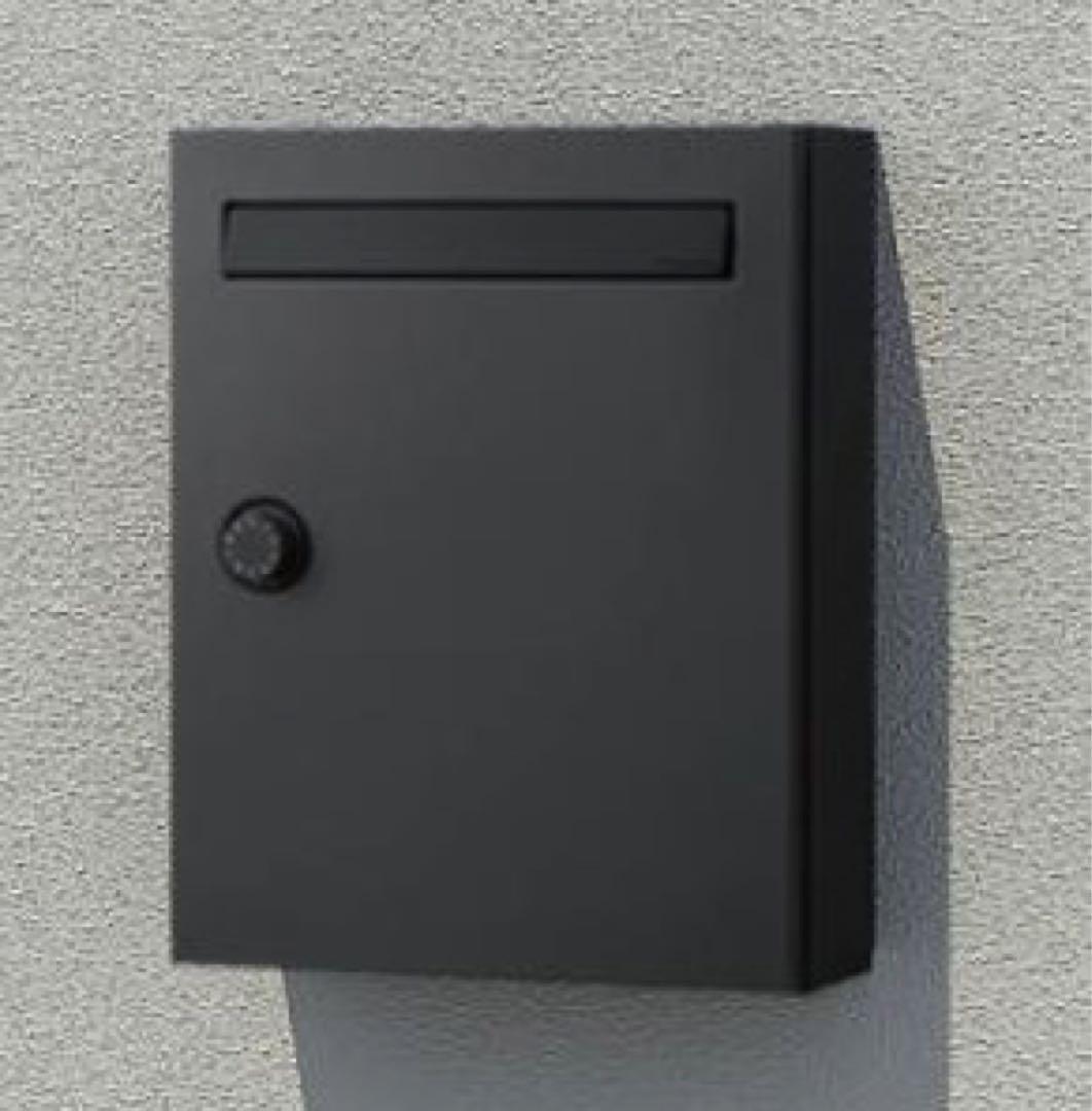 新品パナソニック クリアスFF 「鋳鉄ブラック」壁付けポスト鍵付き 戸建ポスト