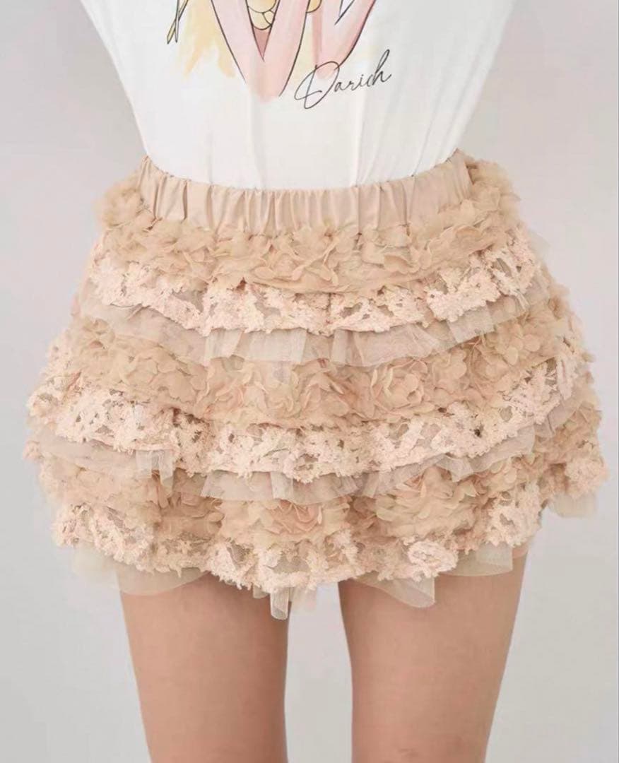 ダーリッチ darich ランダムフリルニットセットアップ (スカートのみ)