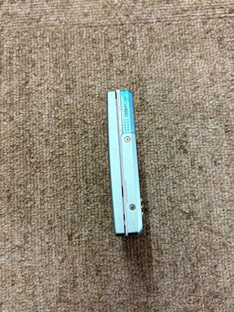 動作品 KENWOOD DMC-T33 ポータブルMDプレーヤー 水色 純正品