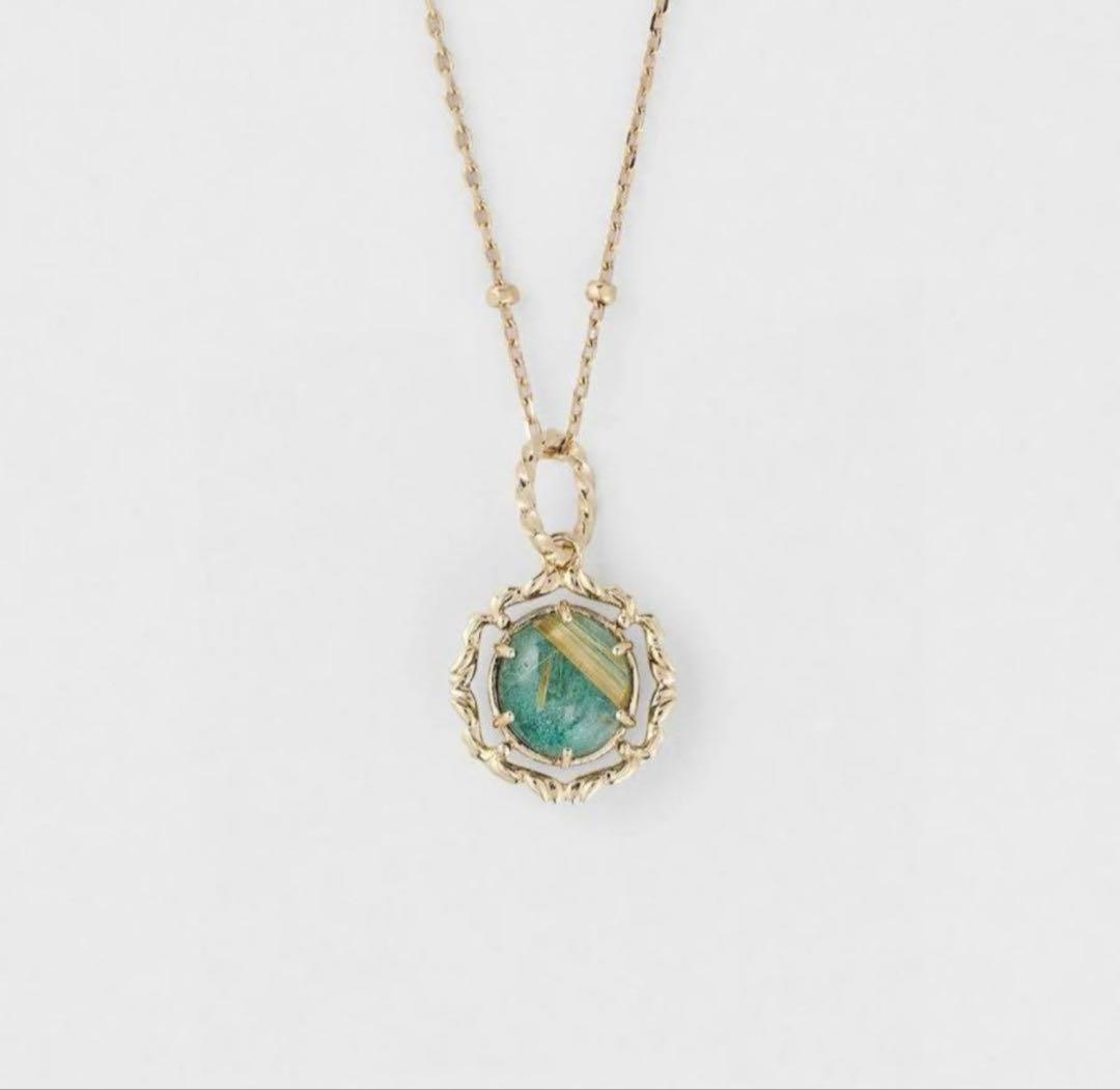 【新品未使用】Agete アガット10K マラカイトチャーム