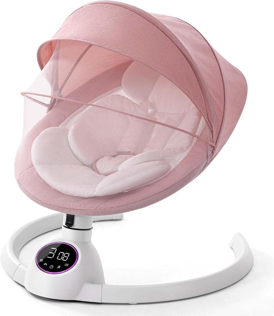 バウンサー 電動 ロッキングチェア 音楽再生機能付き オートスイング リクライニ