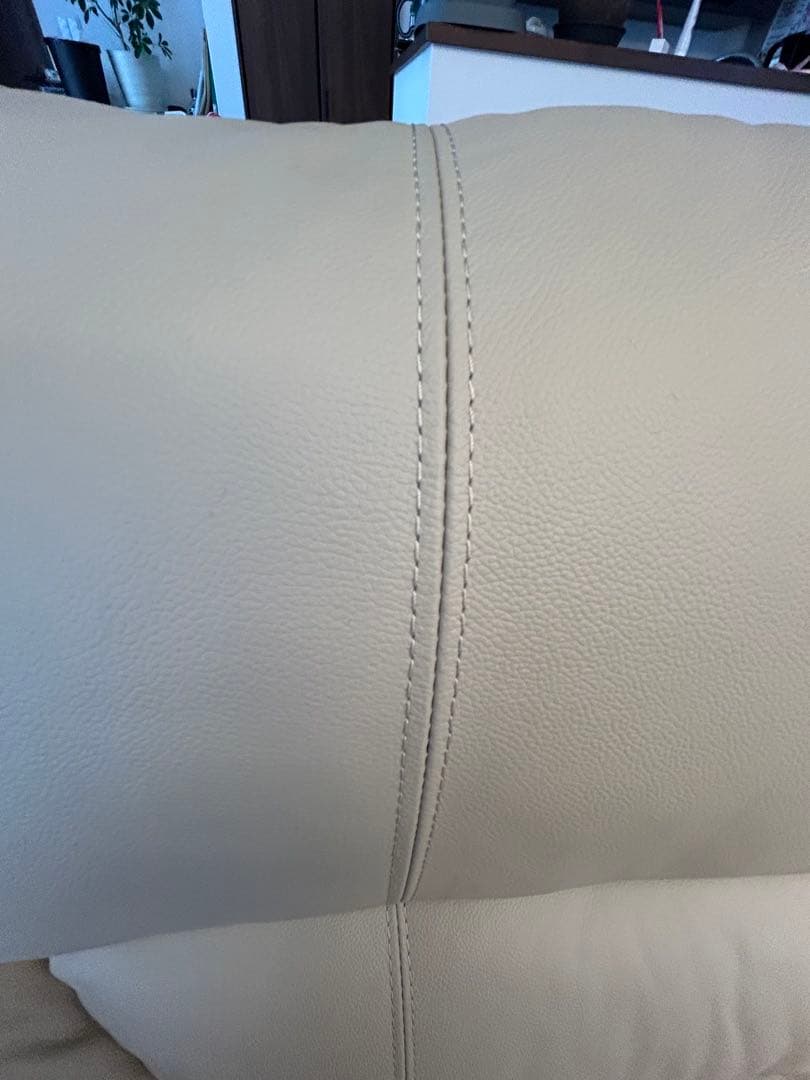 メルパン　アイボリー 本革カウチソファ　革のお手入れキット（新品）付